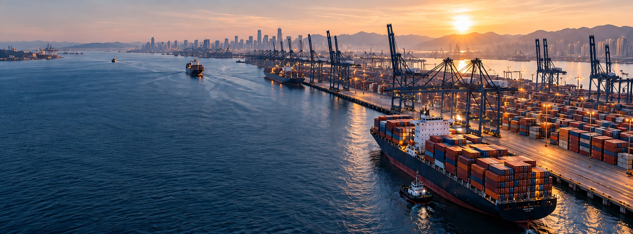 International container port — conceptual image