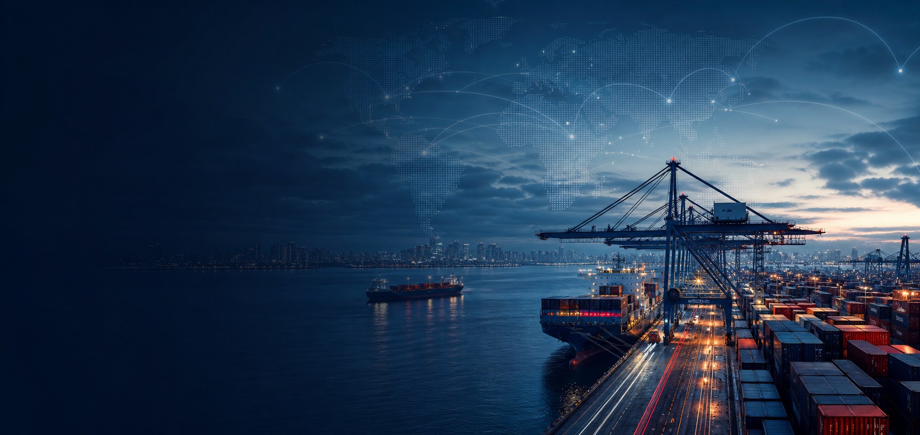 Global trade connections and international shipping